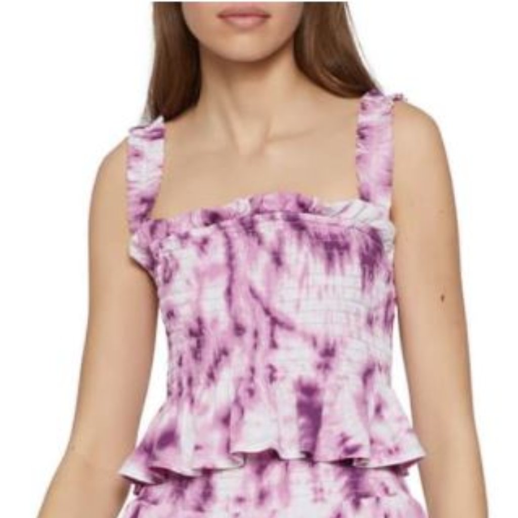 Bcbg Generation Boho Tie Dye Top Nwt | Pink | S